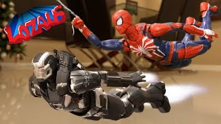 SPIDER-MAN PS4 VS WAR MACHINE BATTLE ROYALE Stop Motion