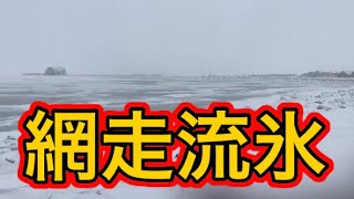 【大自然】オホーツク海の流氷が最高でした！【海岸から望む風景】