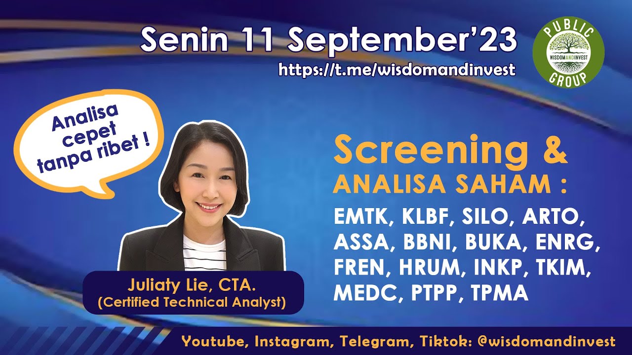 Screening & Analisa Saham EMTK KLBF SILO ARTO ASSA BBNI BUKA ENRG FREN ...