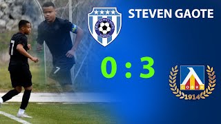 Soccer academy player Steven Gaote U15 - Cherno More vs Levski