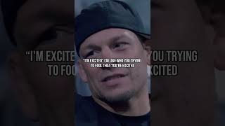 Why Nate Diaz is never “excited” to fight… #mma