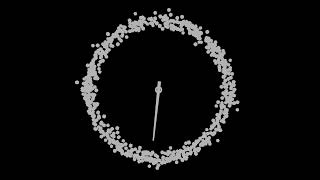 1 minute analog clock animation
