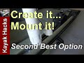 How to make a PVC Gear Head track adapter for kayak fishing (Option 2)