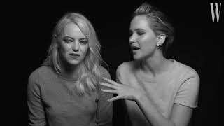 Jennifer Lawrence and Emma Stone Have a Lot in Common   Screen Tests   W Magazine