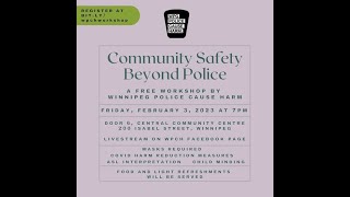 Community Safety Beyond Police Workshop