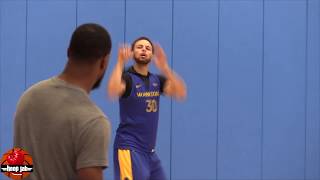 Steph Curry Shooting Workout Post Practice In Los Angeles. HoopJab NBA