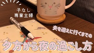 【子なし専業主婦の日常】夕方〜夜の過ごし方🌛好きなことをして過ごす🌼ご飯の準備🍚