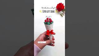 Cute Gift Ideas💗Valentine's Day Gift Ideas💗DIY Paper Bouquet💐 #shorts#valentinesday#paperflower