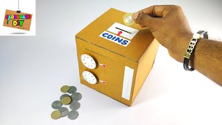 DIY Cardboard Safe Box With Combination Lock | How to make safe locker with cardboard | Projects