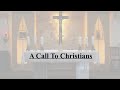 A Call To Christians