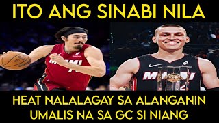 Nalalagay sa ALANGANIN ang tuloy-tuloy na PAGPASOK ng Heat sa playoffs | Umalis na sa GC si Niang.