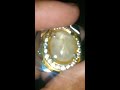 Light yellow star sapphire Ceylon ( Mirah cempaka)