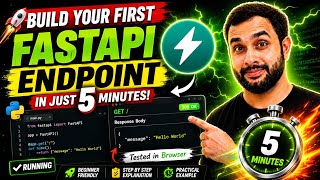 Build Your First FastAPI Endpoint in Just 5 Minutes ⚡ Beginner Friendly