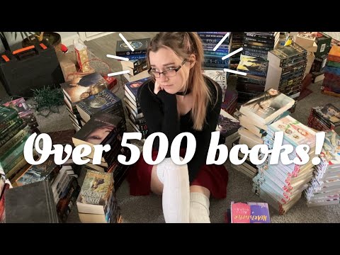 Organize my guided tour of a comfortable library of my collection of 500 books