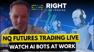 LIVE Prop Trading the NQ \u0026 ES Futures - A.I. Bots DAY TRADING