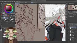 DRAWING NOX'S CHARACTER & Tarot reading w/ Leche +FACECAM (VOD #4 07/09/2021?)