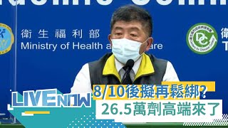 今本土+12 桃園5例最多 新北3 台北2 基隆.高雄各1 首4批高端26.5萬劑已核發封緘 陳時中:有專案輔導計畫【直播回放】 ｜20210802｜三立LIVE新聞