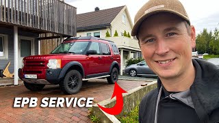 How to service EPB on Land Rover Discovery 3 Discovery 4, LR3, LR4 Range Rover Sport