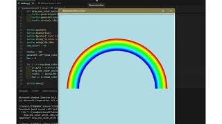 #Creating Rainbow Graphics with #Python Programming #Ultimate Beginner #Tutorial Creates Rainbow