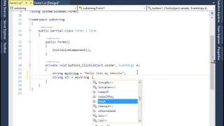 How to use C# string Substring