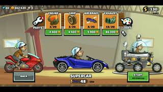Hill climb racing 2 buying and fully upgrading supercar | hill climb racing 2 gameplay video