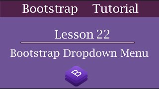How to create Dropdown Menu in Bootstrap