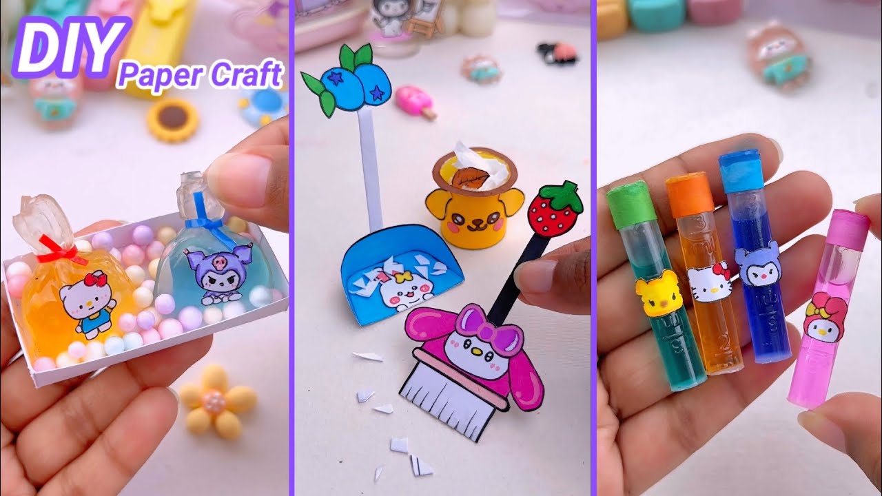 Diy Miniature Crafts Idea Easy Craft Ideas School Hacks Mini