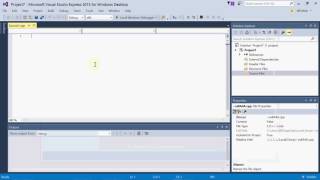 Visual Studio 2015 Express missing .cpp template workaround