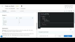 Single-use Attack Codechef solution || Starter 80 codechef contest