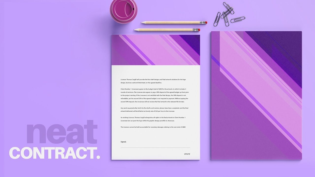 Creative Contract Template