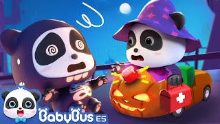 🍬🧙Cinco Monstruos Saltando en el Trampolín | #Halloween🎃 | Canciones Infantiles | BabyBus en Español