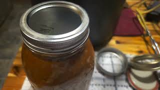 Pressure canning leftover veggie soup!