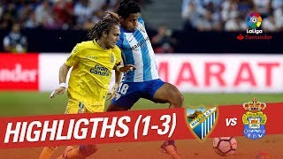 Resumen de Málaga CF vs UD Las Palmas (1-3)