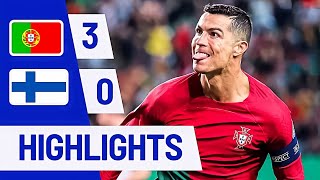 Portugal vs Finlandia 3-0 | Ronaldo Brace EURO 2024 Qualifiers Highlights & Goals 2024