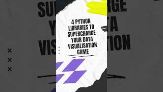 4 Python Libraries for Data Visualizations #shorts
