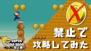 コイン禁止で攻略してみた【Newスーパーマリオブラザーズ・コイン禁止縛り #3】