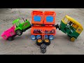 In the ground tractor, auto rickshaw, oil tanker, jcb find toy and body part attachment | tractor