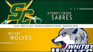 U13A - Stoney Creek Sabres vs Whitby Wolves - OHCQ