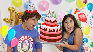Maria Clara faz uma surpresa para o aniversário do JP - Maria Clara surprises JP's birthday