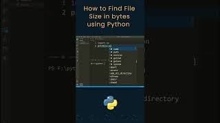 Find Size Of a File in Bytes Using Python | #shorts