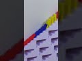 SATISFYING Rainbow Dominoes! #shortsVideo