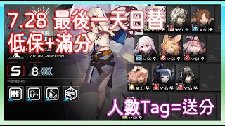 【明日方舟】【柚子】7.28 危機合約 利刃行動日替 低保\u0026滿分 低配低練~ 簡單的最後一天 || 柚子攻略~Arknights