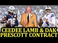 CeeDee Lamb & Dak Prescott Contract Updates + Cowboys Injury Scoop Royce Freeman & Luke Schoonmaker!