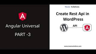 create a rest api in wordpress(Angular Universal Part 3 )