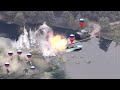 Horrible! Ukrainian HIMARS brutally bombard again Russian infantry on pontoon bridges in Kursk