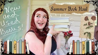 A COZY SUMMER BOOK HAUL | 23 New and Thrifted Books | Classics, Cozy Mysteries, Horror, Fantasy