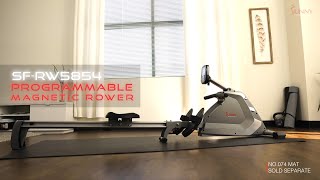 Sunny Health & Fitness SF-RW5854 Programmable Magnetic Rower