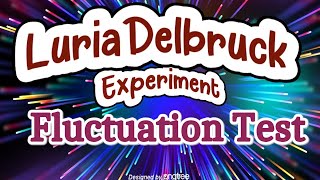 Luria Delbruck Experiment (Fluctuation Test) II DNA mutations