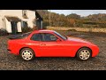 Forza Horizon 4 - 1989 Porsche 944 Turbo - Car Show Speed Jump Crash Test . 1440p 60fps.