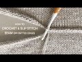 How To Crochet A Slip Stitch Seam On Knitted Edges